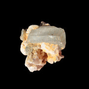 Terminated Aquamarine crystal cluster with Feldspar/Muscovite from Afghanistan 66.9ct 13.3g in sunshine - Rocks and Things Store