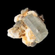 Terminated Aquamarine crystal cluster with Feldspar/Muscovite from Afghanistan 66.9ct 13.3g in sunshine - Rocks and Things Store