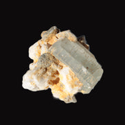 Terminated Aquamarine crystal cluster with Feldspar/Muscovite from Afghanistan 66.9ct 13.3g in sunshine - Rocks and Things Store