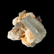 Terminated Aquamarine crystal cluster with Feldspar/Muscovite from Afghanistan 66.9ct 13.3g in sunshine - Rocks and Things Store