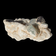 Tiny Blue Aquamarine crystals on Feldspar matrix 41.2ct 8.2g in sunshine - Rocks and Things Store