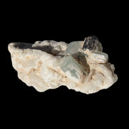 Tiny Blue Aquamarine crystals on Feldspar matrix 41.2ct 8.2g in sunshine - Rocks and Things Store