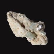 Tiny Blue Aquamarine crystals on Feldspar matrix 41.2ct 8.2g in sunshine - Rocks and Things Store