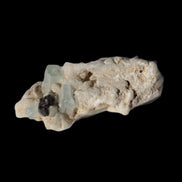 Tiny Blue Aquamarine crystals on Feldspar matrix 41.2ct 8.2g in sunshine - Rocks and Things Store