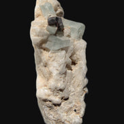 Tiny Blue Aquamarine crystals on Feldspar matrix 41.2ct 8.2g in sunshine - Rocks and Things Store