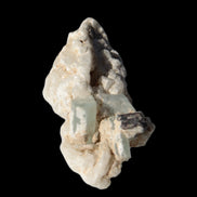 Tiny Blue Aquamarine crystals on Feldspar matrix 41.2ct 8.2g in sunshine - Rocks and Things Store