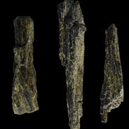 Long blade Epidote 3 crystals 69.7ct  13.9g in sunshine - Rocks and Things Store