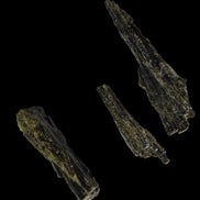 Long blade Epidote 3 crystals 69.7ct  13.9g in sunshine - Rocks and Things Store