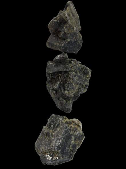 Epidote 3 clusters 87.3ct 17.4g in sunlight - Rocks and Things Store