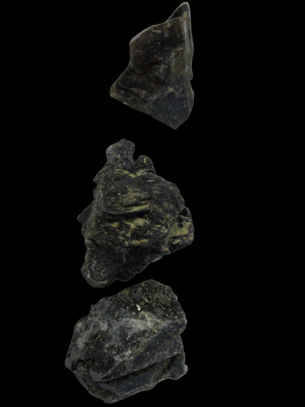 Epidote 3 clusters 87.3ct 17.4g in sunlight - Rocks and Things Store