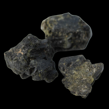 Epidote 3 clusters 87.3ct 17.4g in sunlight - Rocks and Things Store