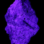 Green and Pink Tourmaline, Double-Terminated Quartz plus more specimen 606g in UV light - Rocks and Things Store