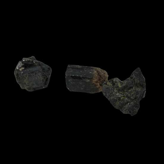 Epidote 3 clusters 52.8ct 10g in dull sunlight - Rocks and Things Store