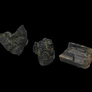 Epidote 3 clusters 52.8ct 10g in dull sunlight - Rocks and Things Store