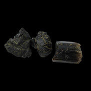 Epidote 3 clusters 52.8ct 10g in dull sunlight - Rocks and Things Store