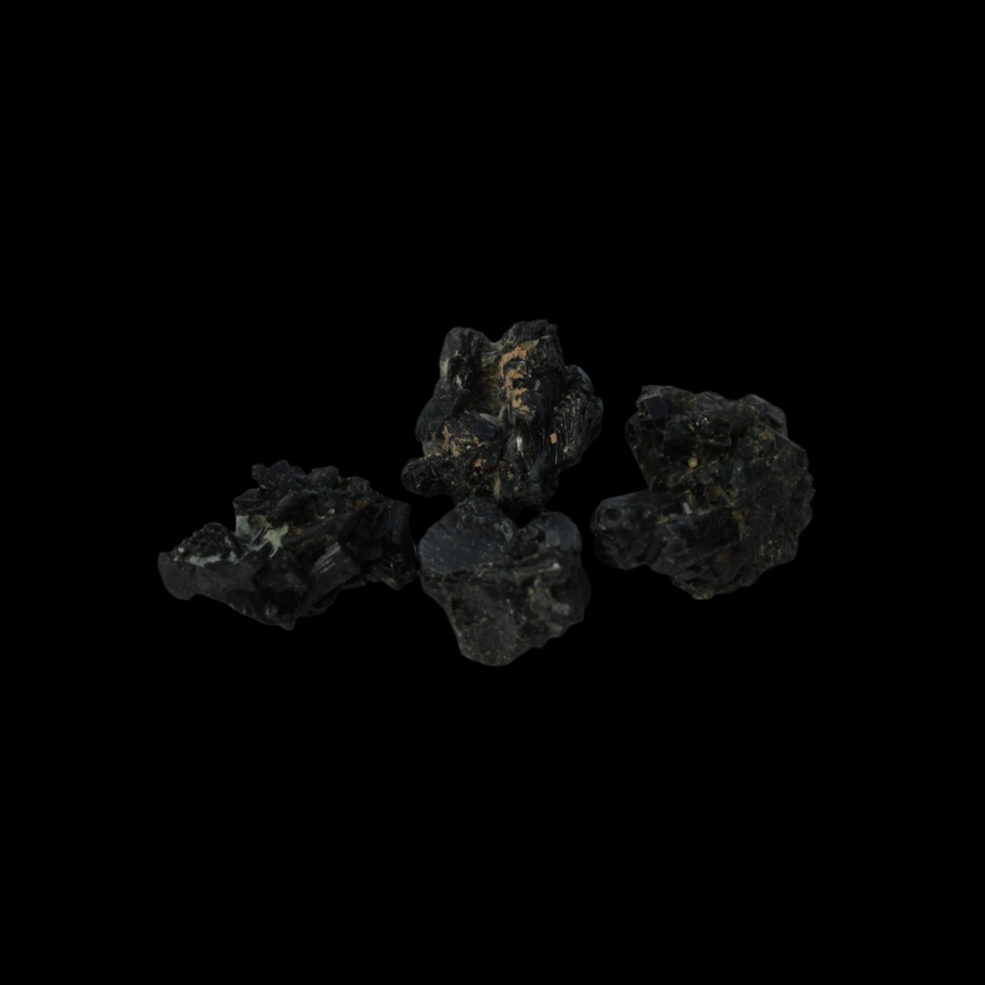 Epidote 4 clusters 44.9ct 9g in dull sunlight - Rocks and Things Store