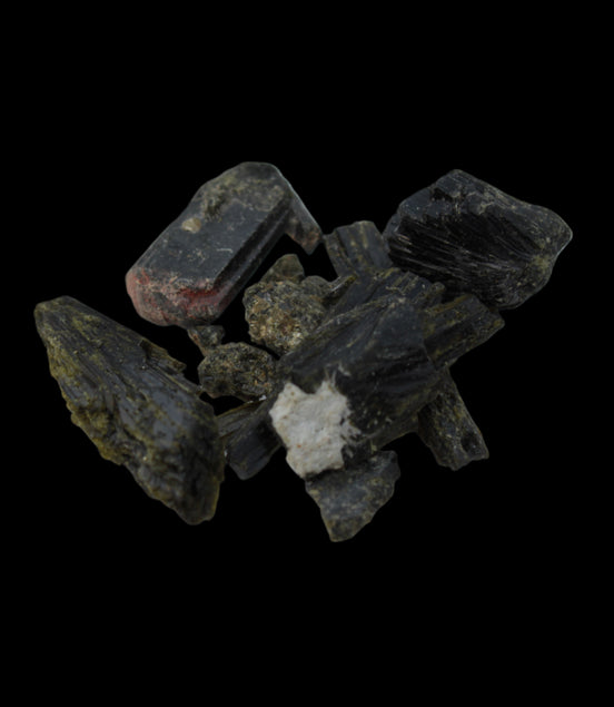 Epidote crystals and clusters 38ct 7.6g in sunlight - Rocks and Things Store