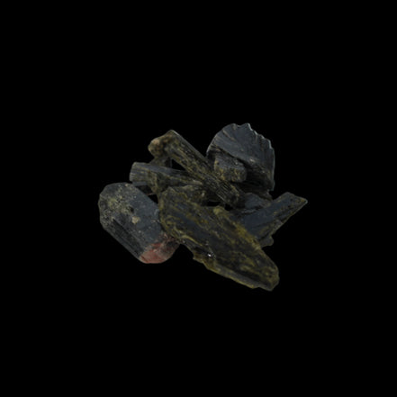 Epidote crystals and clusters 38ct 7.6g in sunlight - Rocks and Things Store