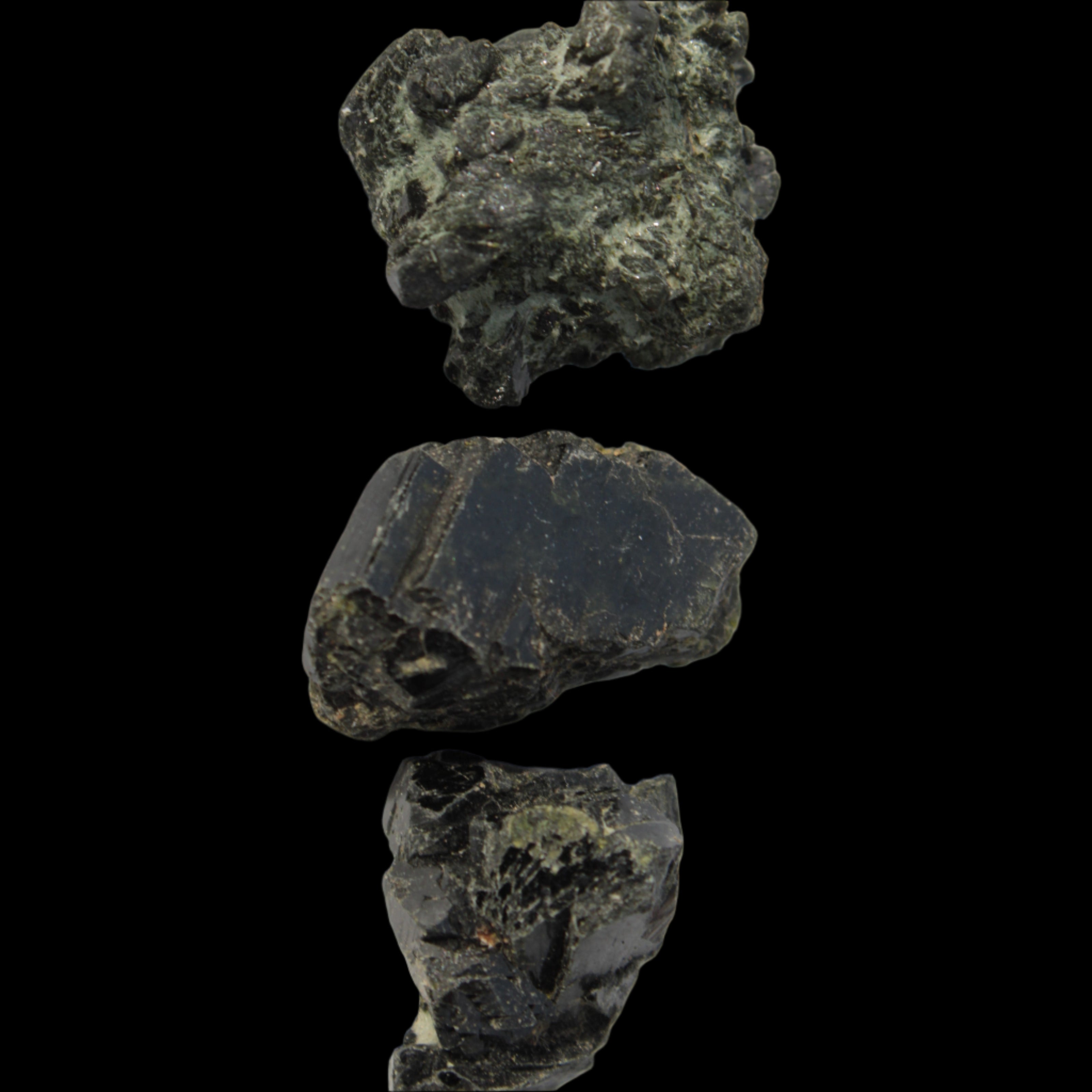 Epidote 3 clusters 123ct 24.7g in sunlight -  Rocks and Things Store