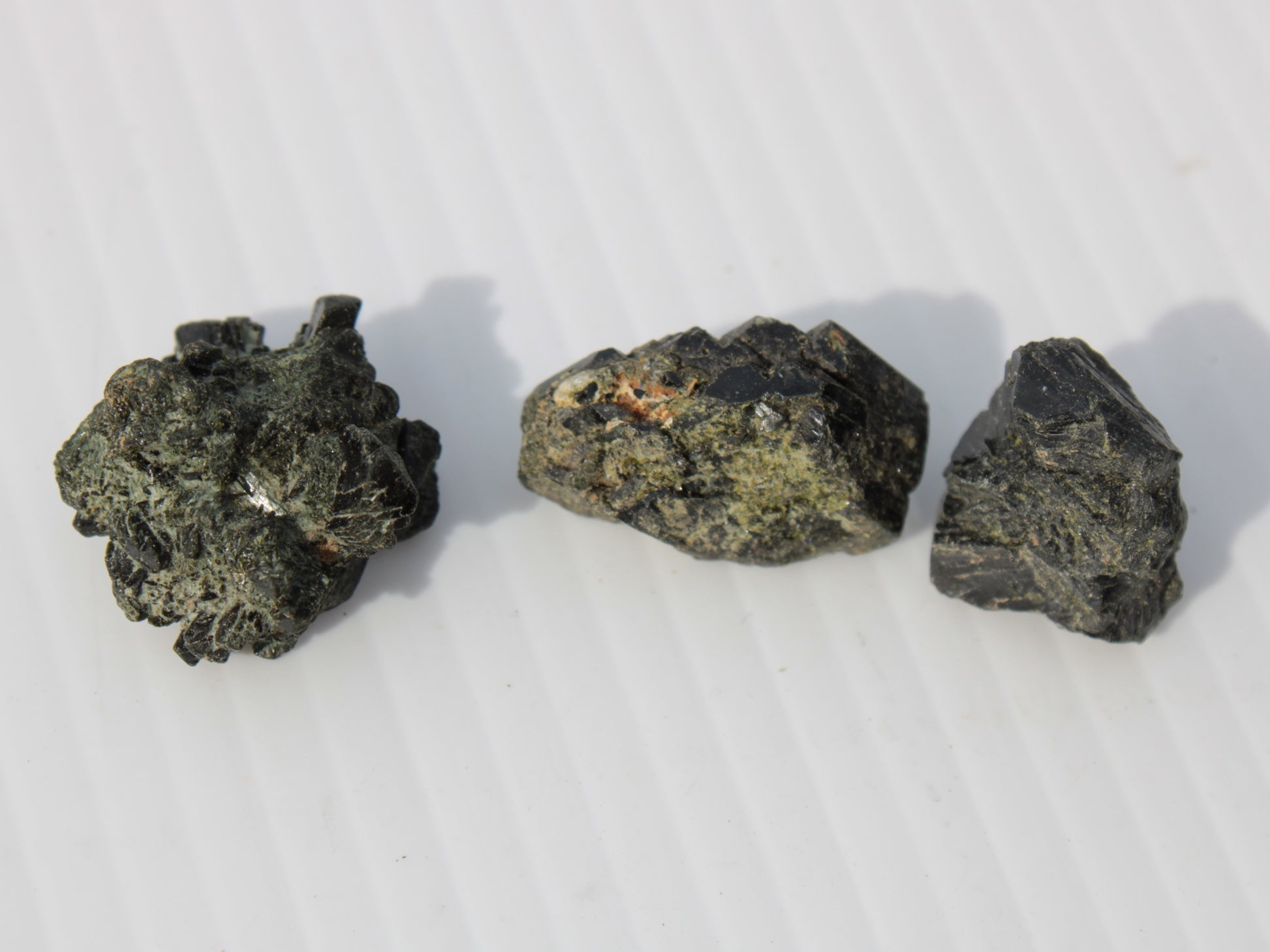 Epidote 3 clusters 123ct 24.7g Rocks and Things