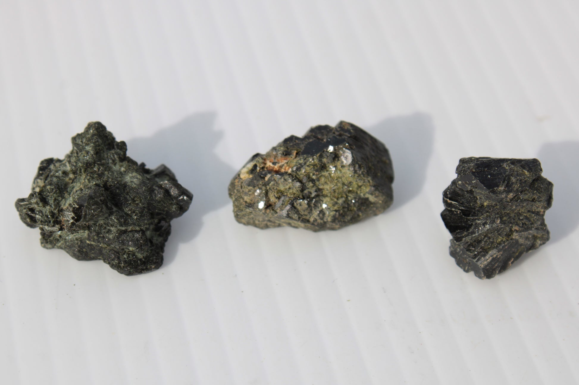 Epidote 3 clusters 123ct 24.7g Rocks and Things