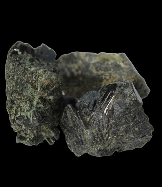 Epidote 3 clusters 123ct 24.7g in sunlight -  Rocks and Things Store