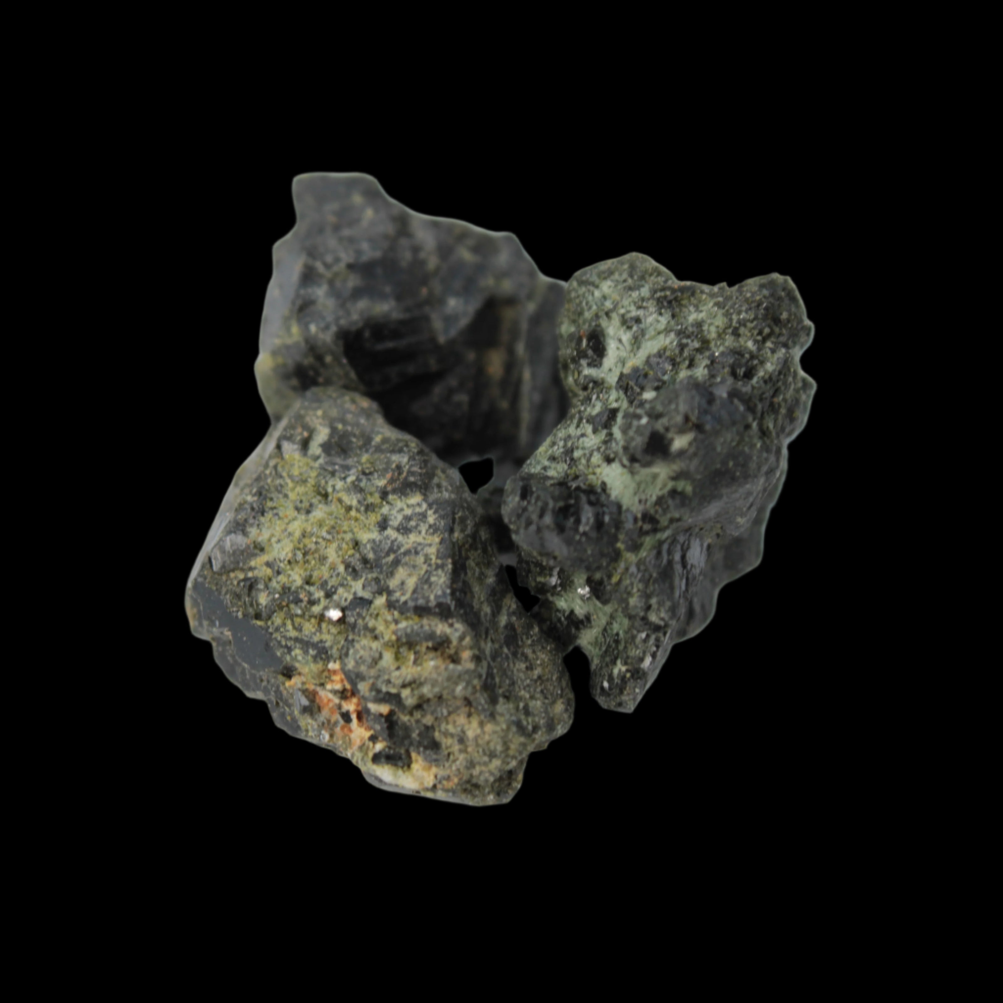 Epidote 3 clusters 123ct 24.7g in sunlight -  Rocks and Things Store