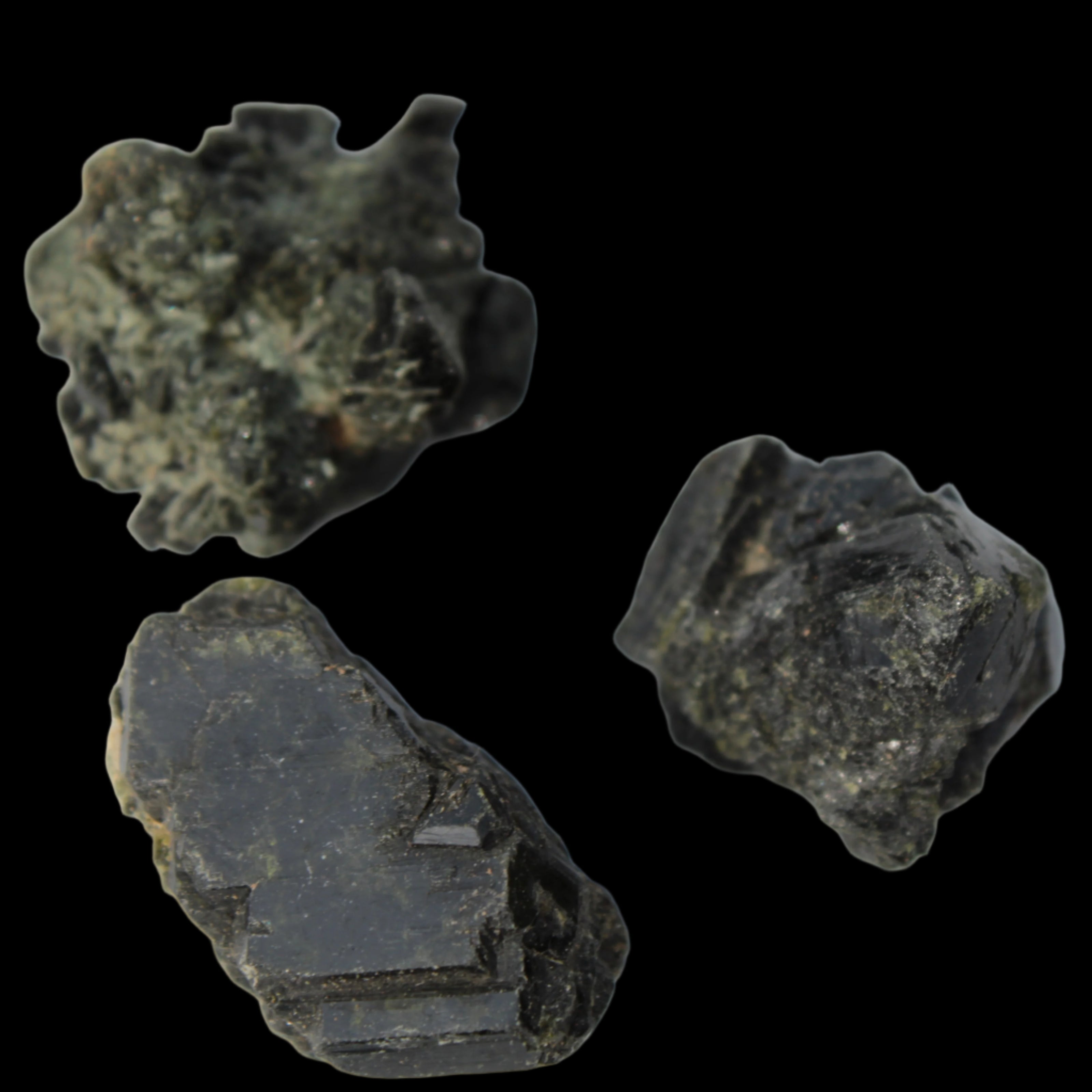 Epidote 3 clusters 123ct 24.7g in sunlight -  Rocks and Things Store