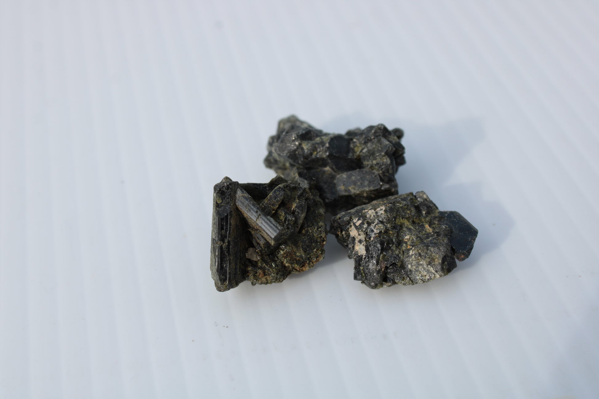 Epidote 3 clusters 136.9ct 27.3g Rocks and Things