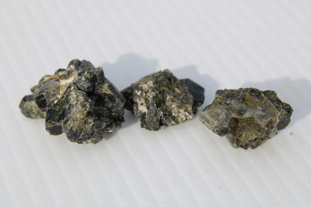 Epidote 3 clusters 136.9ct 27.3g Rocks and Things