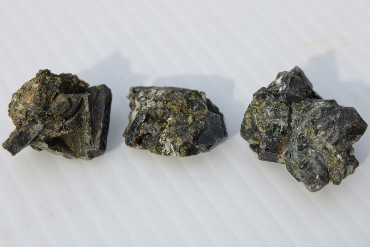 Epidote 3 clusters 136.9ct 27.3g Rocks and Things