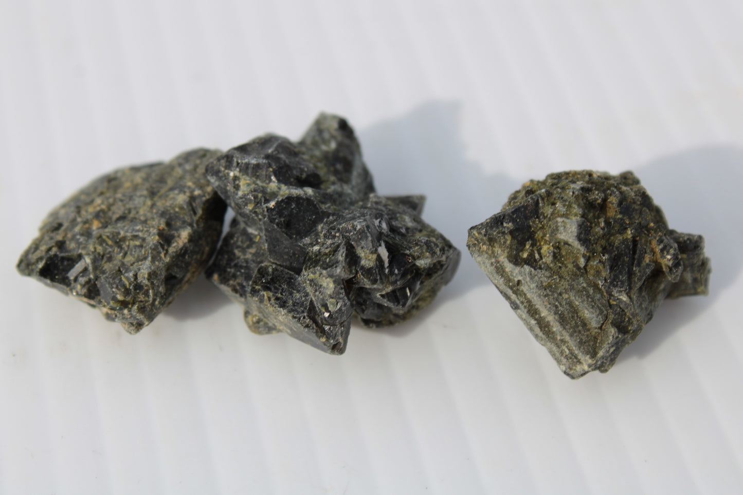 Epidote 3 clusters 136.9ct 27.3g Rocks and Things