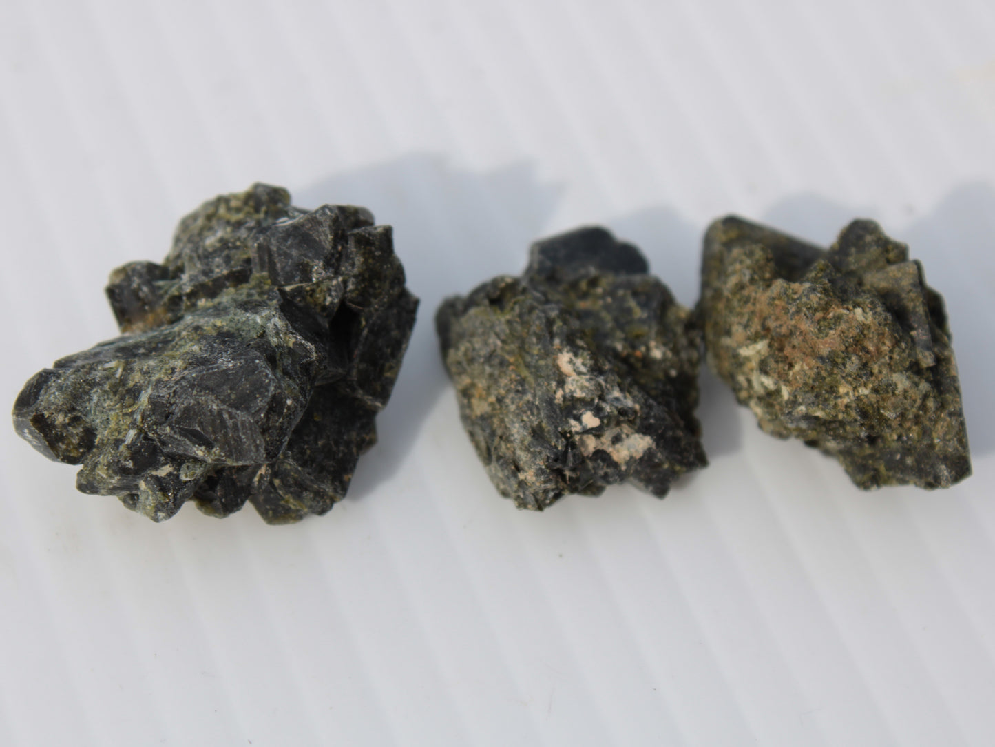 Epidote 3 clusters 136.9ct 27.3g Rocks and Things