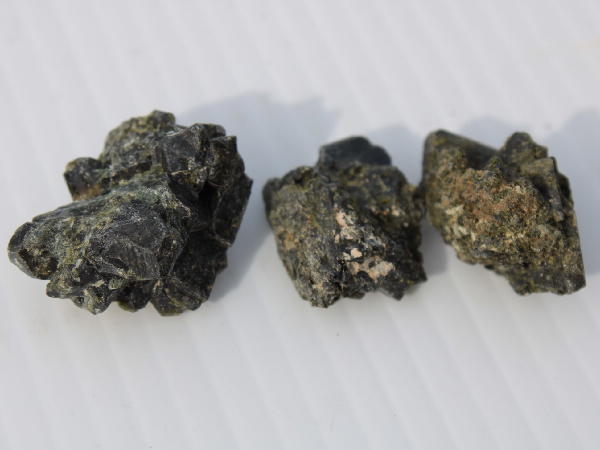 Epidote 3 clusters 136.9ct 27.3g Rocks and Things