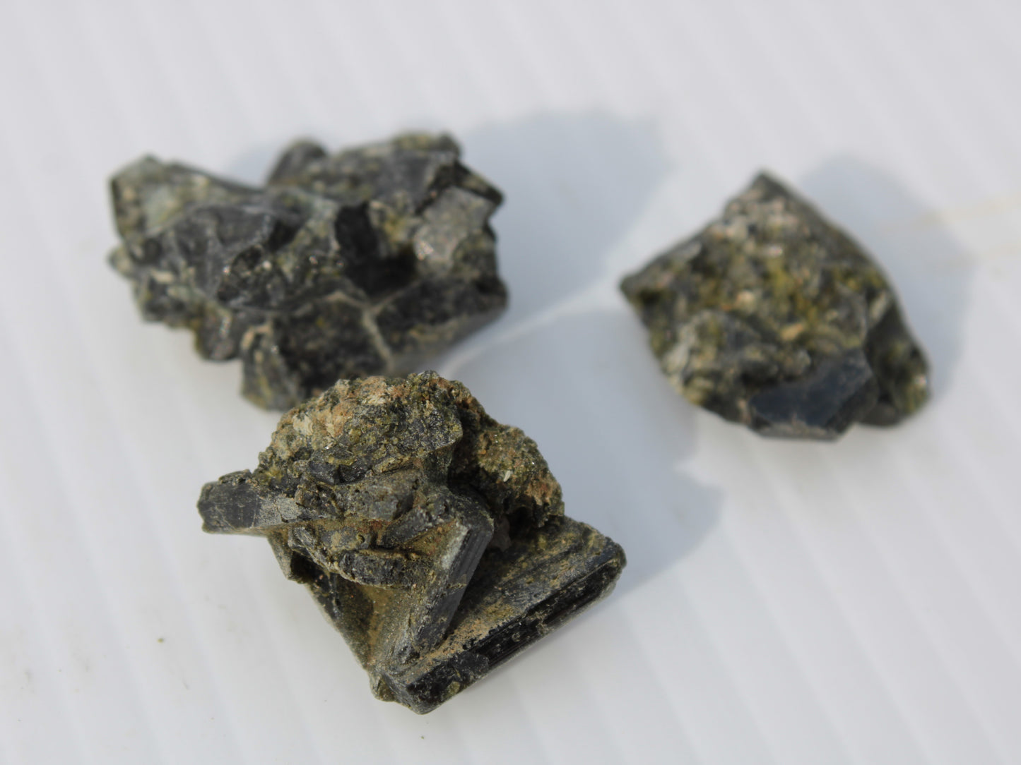 Epidote 3 clusters 136.9ct 27.3g Rocks and Things