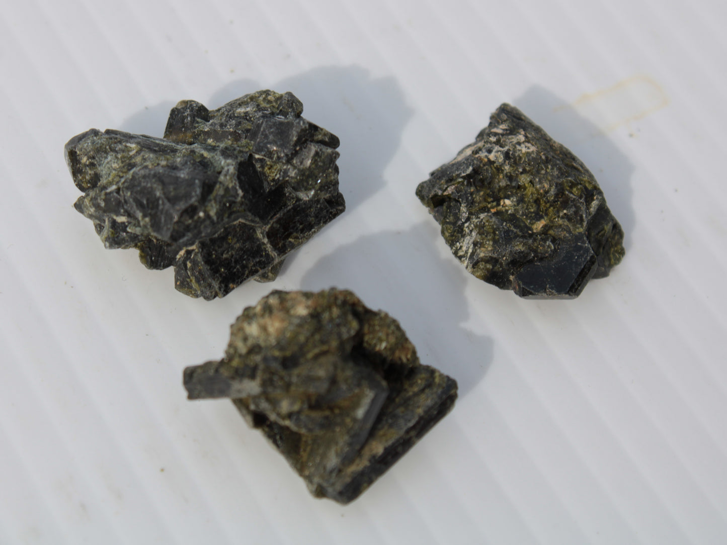 Epidote 3 clusters 136.9ct 27.3g Rocks and Things