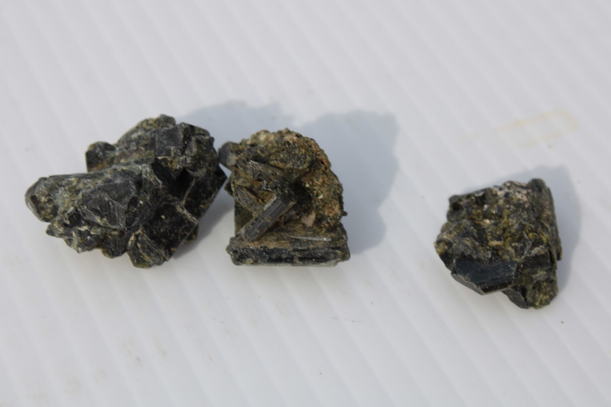 Epidote 3 clusters 136.9ct 27.3g Rocks and Things