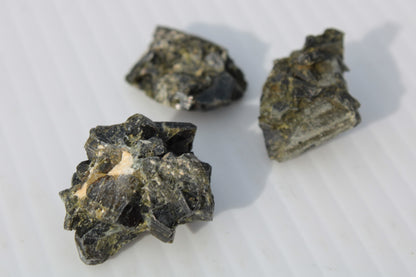 Epidote 3 clusters 136.9ct 27.3g Rocks and Things