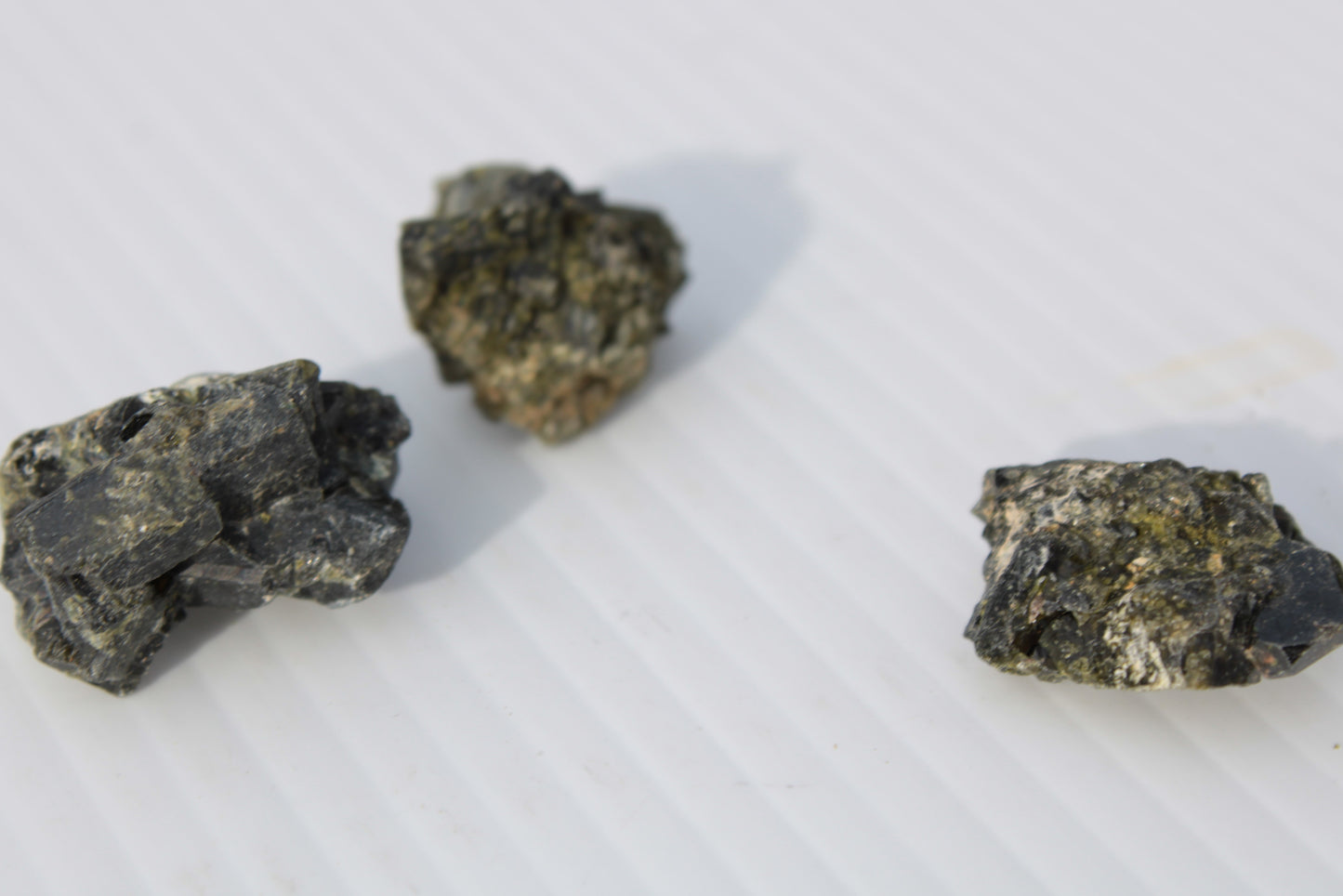 Epidote 3 clusters 136.9ct 27.3g Rocks and Things