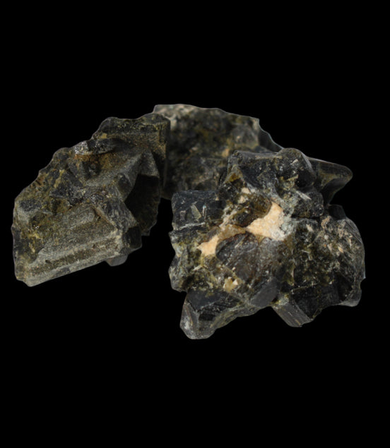 Epidote 3 clusters 136.9ct 27.3g in sunlight - Rocks and Things Store