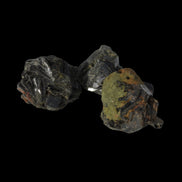 Epidote 3 clusters 113.3ct 22.5g in sunlight - Rocks and Things Store