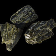 Epidote 3 crystals 36-39ct 7-8g in sunshine - Rocks and Things Store