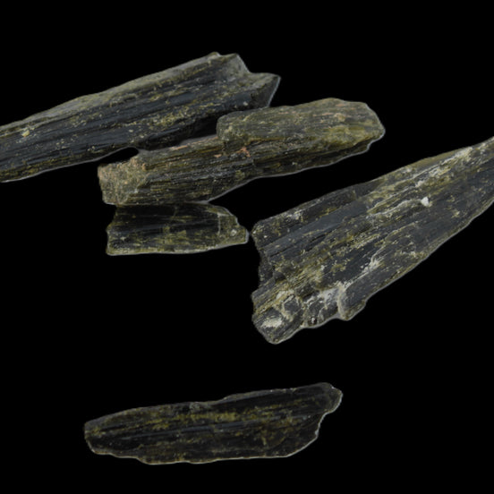 Epidote 5 crystals 38ct 7.7g Rocks and Things