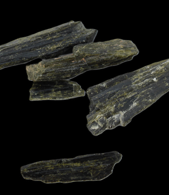 Epidote 5 crystals 38ct 7.7g Rocks and Things