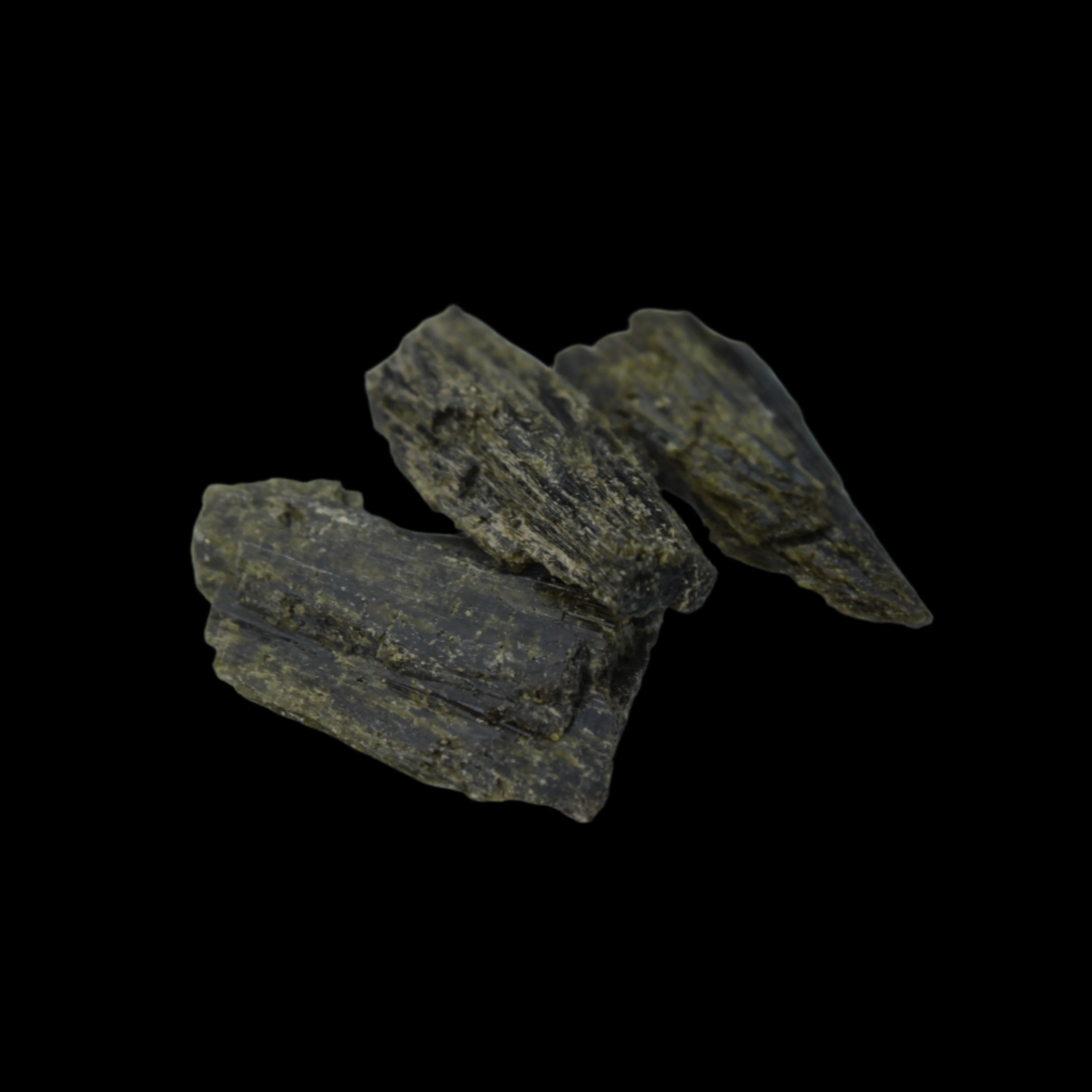 Epidote 3 crystals 36-39ct 7-8g in sunshine - Rocks and Things Store