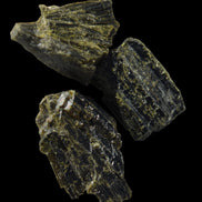 Epidote 3 crystals 36-39ct 7-8g in sunshine - Rocks and Things Store