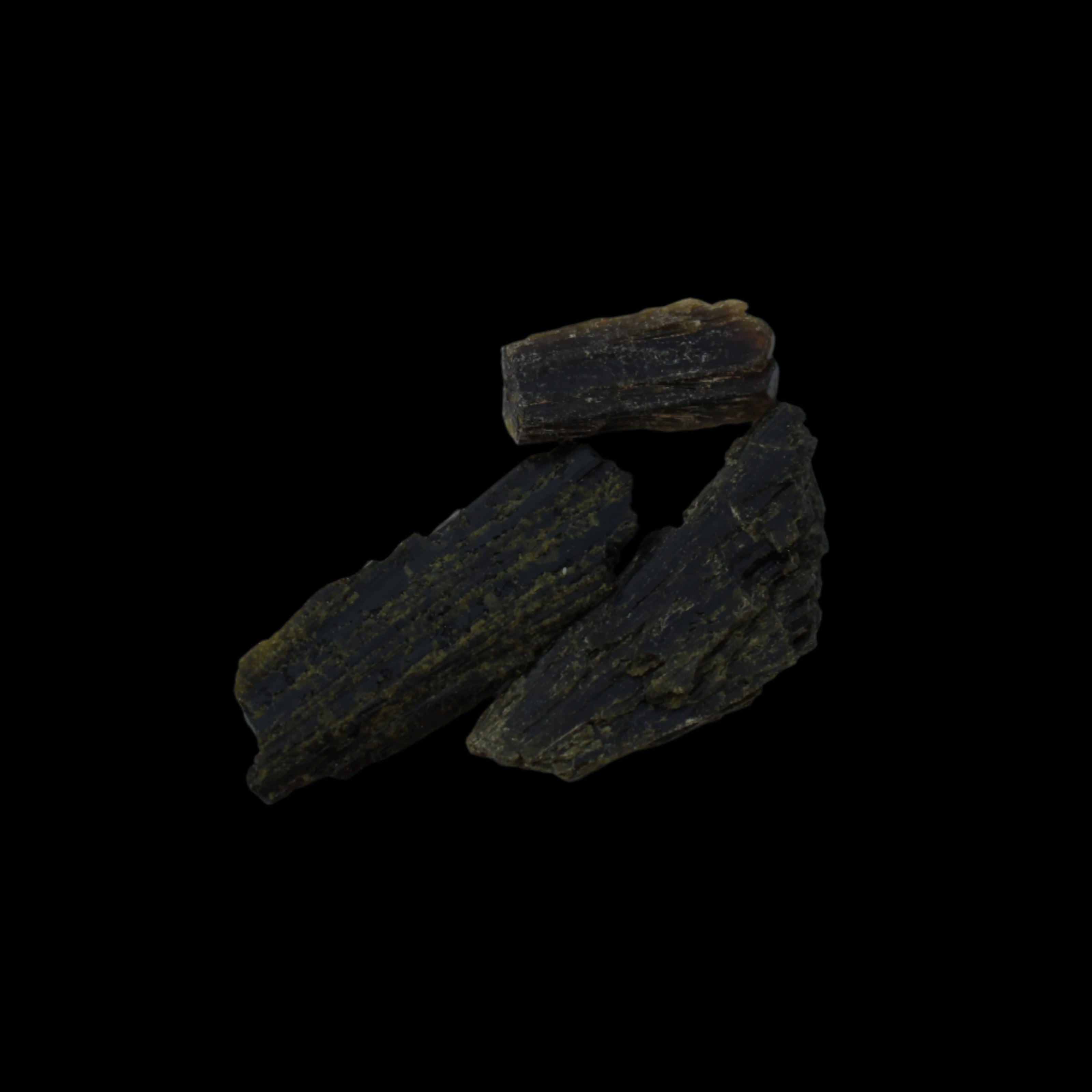 Epidote 3 crystals 44.9ct 9g in sunshine  - Rocks and Things Store