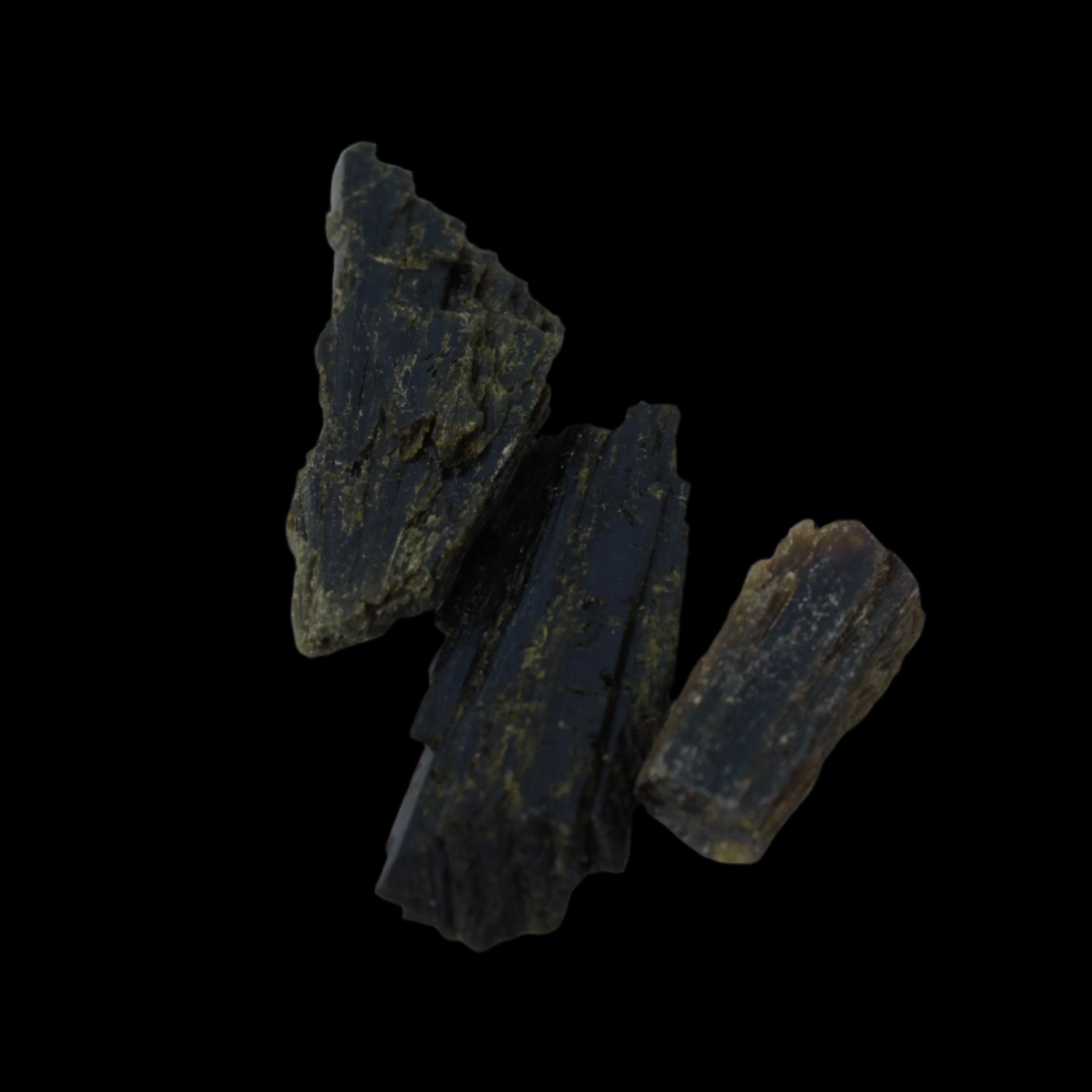 Epidote 3 crystals 44.9ct 9g in sunshine  - Rocks and Things Store