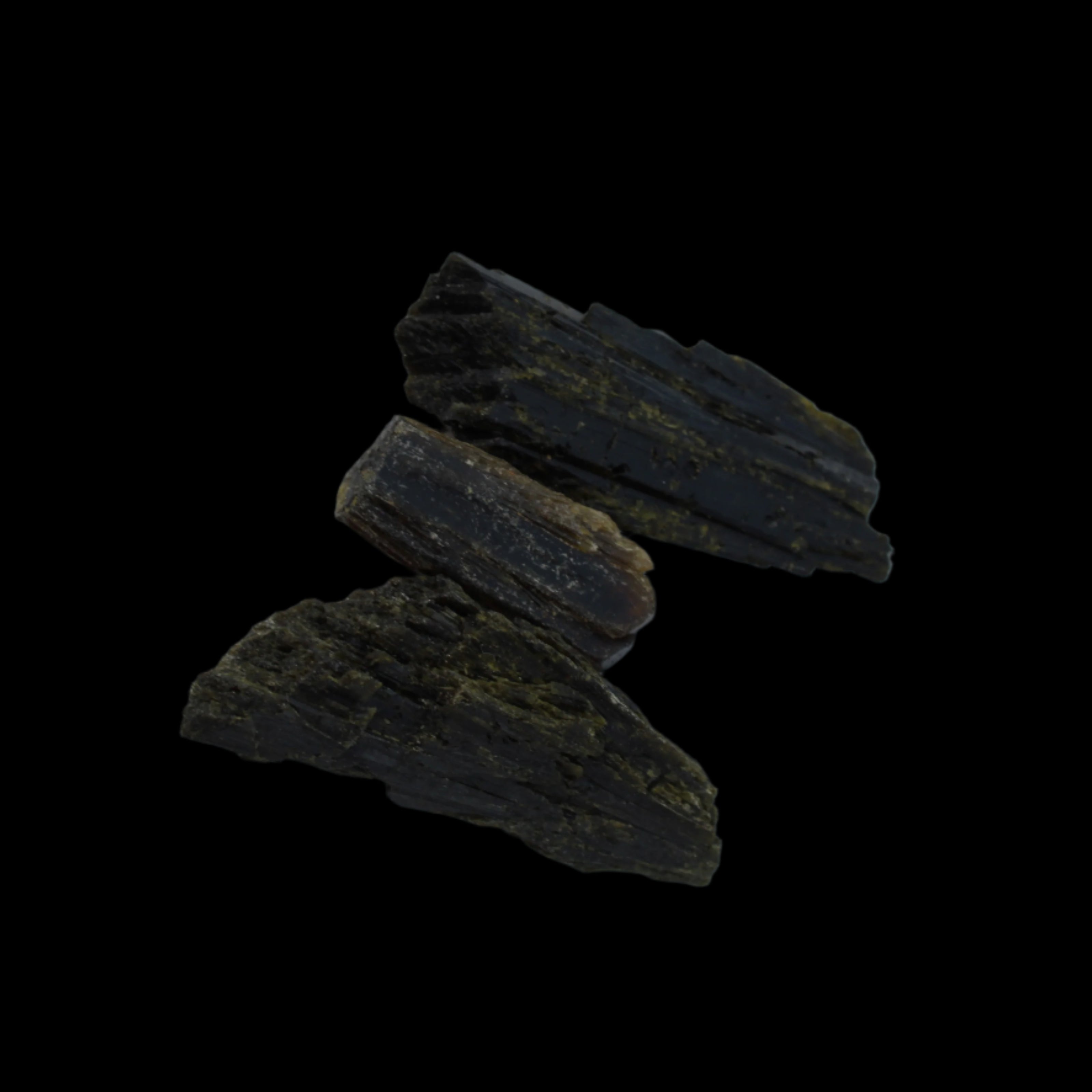 Epidote 3 crystals 44.9ct 9g in sunshine  - Rocks and Things Store