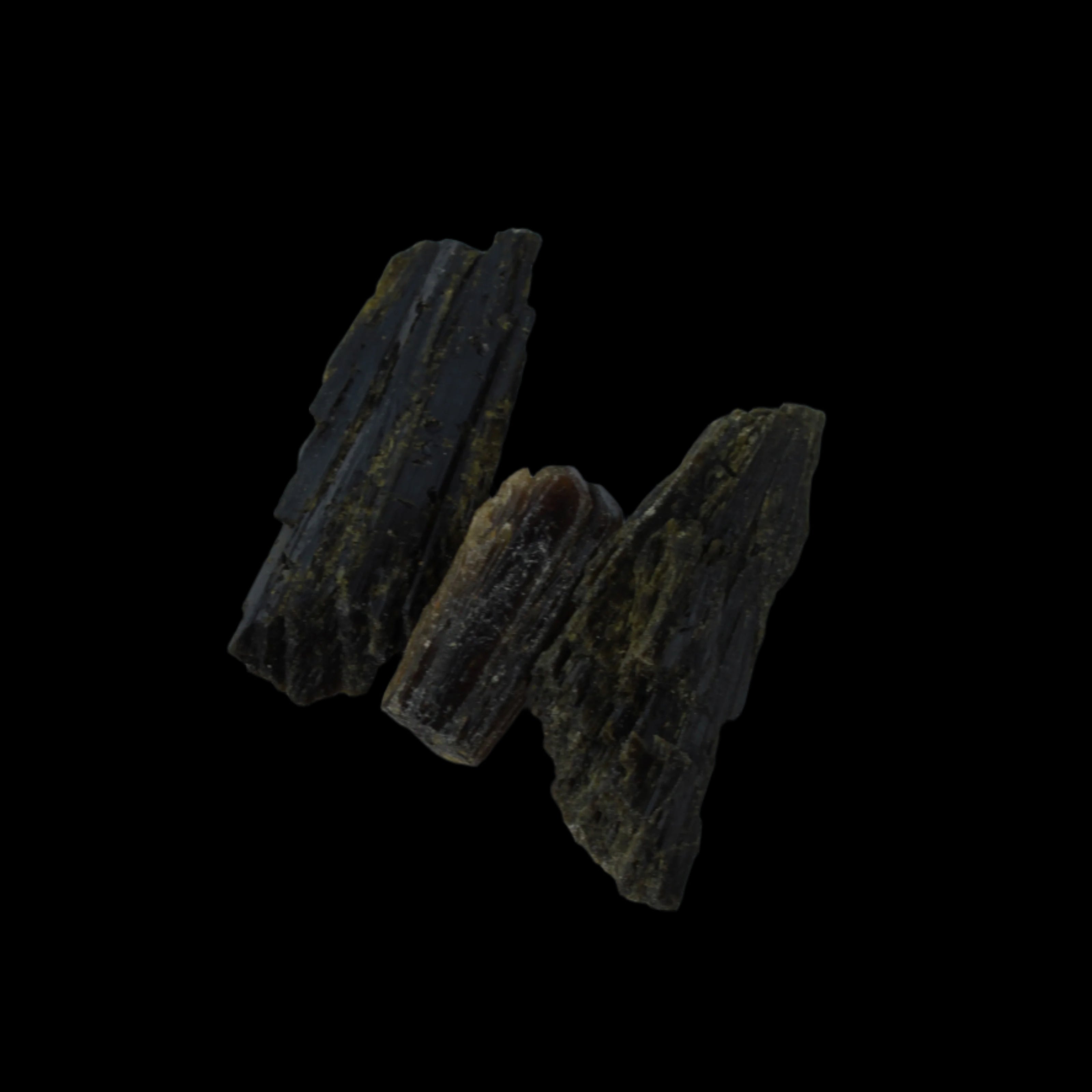 Epidote 3 crystals 44.9ct 9g in sunshine  - Rocks and Things Store